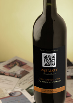 QR Code Wine Label