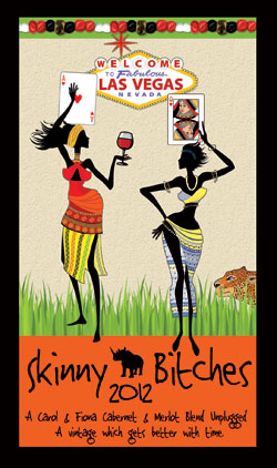 Skinny Bitches Wine Label